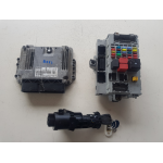 0281012865 51798819 Kit Chiave AVVIAMENTO CENTRALINA MOTORE  ECU Fiat DoblO I 1.9 Mjet 77kw 105cv 223B1000