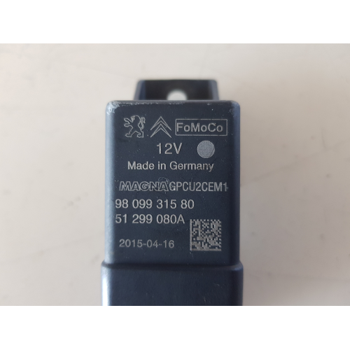 9809931580 CENTRALINA PRERISCALDAMENTO CANDELETTE FORD FIESTA 1.5 D 55KW 2015 51299080A 