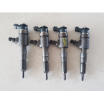 9641496180 0445110075 4 INIETTORI DIESEL PEUGEOT FORD 1.4 50KW 3P D 5M (2004) RICAMBIO USATO 8HX