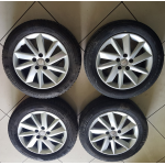 6J0601025M SET 4 CERCHI IN LEGA 6JX15 ET38 SEAT IBIZA 2013 CON GOMME 185/60 R15