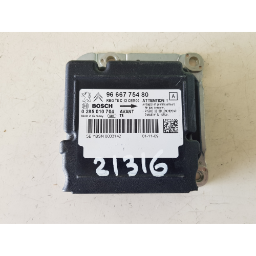 9666775480 CENTRALINA BOSCH AIRBAG PEUGEOT 3008 2.0 D 120KW 0285010704