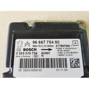 9666775480 CENTRALINA BOSCH AIRBAG PEUGEOT 3008 2.0 D 120KW 0285010704