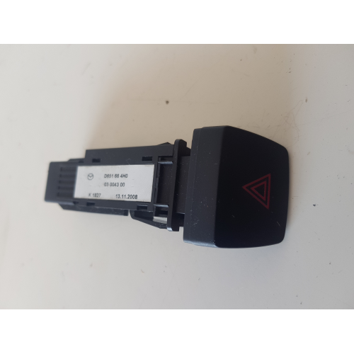 D651664H0 COMANDO INTERRUTTORE PULSANTE LUCI DI EMERGENZA MAZDA 2 ANNO 2009