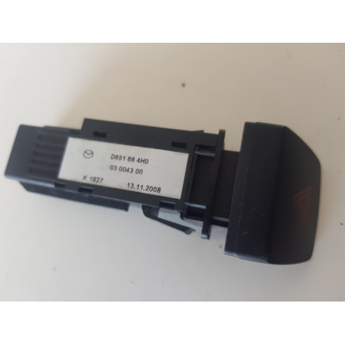 D651664H0 COMANDO INTERRUTTORE PULSANTE LUCI DI EMERGENZA MAZDA 2 ANNO 2009