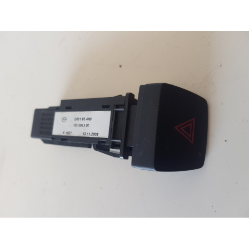 D651664H0 COMANDO INTERRUTTORE PULSANTE LUCI DI EMERGENZA MAZDA 2 ANNO 2009