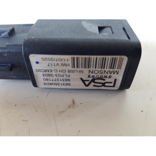 98313506DX ATTACCO PRESA CONNESSIONE USB PEUGEOT 208 2021 9831377180