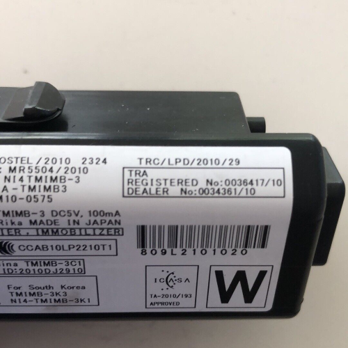 2842A-TMIMB3 PULSANTE START E STOP TOYOTA YARIS 1.5 B HYBRID 55KW 2013 N14-TMIMB-3K1