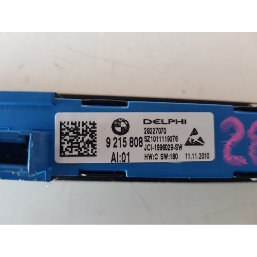 9215808 COMANDO INTERRUTTORE MEMORIA REGOLAZIONE SEDILE ANTERIORE SINISTRO BMW 520D F11 2011