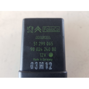 9802424080 51299065 CENTRALINA CANDELETTE PEUGEOT 208 (A9) 1.4 HDI 8V MAN 5M 68CV 2012