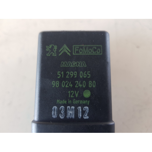 9802424080 51299065 CENTRALINA CANDELETTE PEUGEOT 208 (A9) 1.4 HDI 8V MAN 5M 68CV 2012