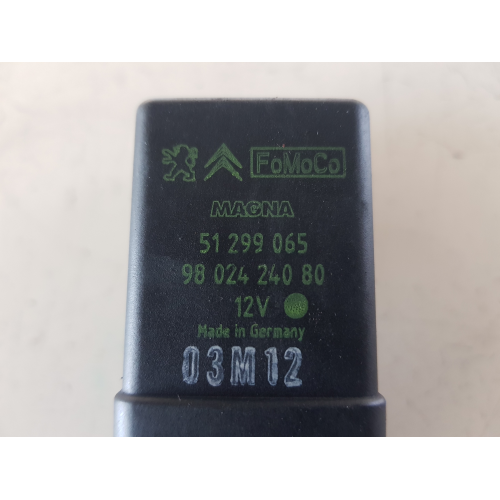 9802424080 51299065 CENTRALINA CANDELETTE PEUGEOT 208 (A9) 1.4 HDI 8V MAN 5M 68CV 2012