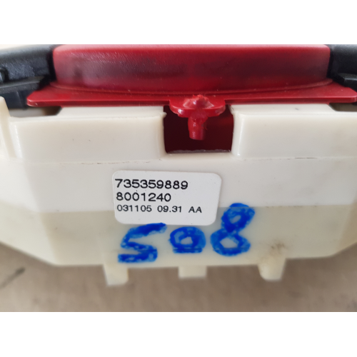 735359889 COMANDO MULTIFUNZIONE ANTERIORE CRUSCOTTO CENTRALE FIAT PUNTO 1.2 B 44KW 2009
