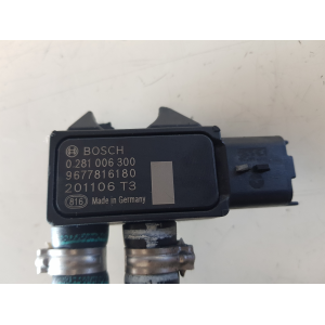 9677816180 SENSORE DI PRESSIONE SCARICO PEUGEOT 208 1.5 d 75kw 2020 0281006300 