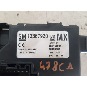 13367920 CENTRALINA FUSIBILIERA SCATOLA FUSIBILI RELÈ OPEL CORSA 1.3 D 70KW 2011