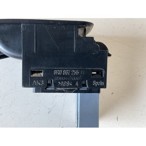 6R0867255 PULSANTE COMANDO ALZAVETRI ANTERIORE SINISTRO VOLKSWAGEN POLO 6R 1.2 B 44KW 2012 7L69598558