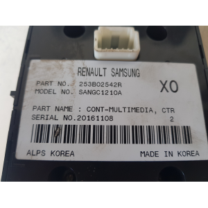 253B02542R COMANDI NAVIGATORE RENAULT Grand Scenic Serie 2010