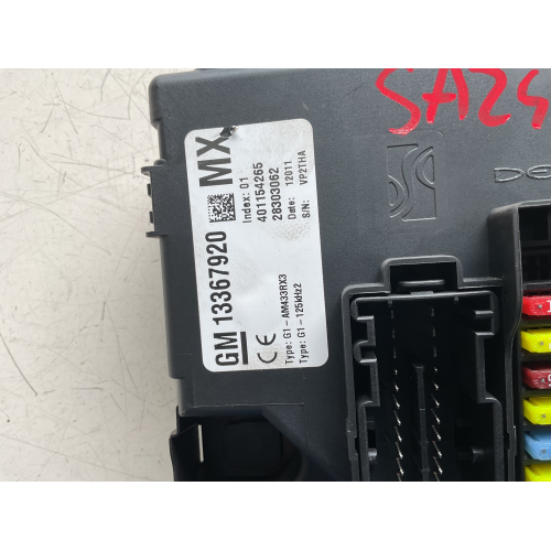 13367920 BODY COMPUTER REM OPEL CORSA REST (D) 1.2 B 16V MAN 5M 85CV 2011