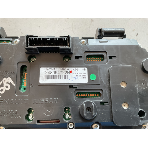 248094722R QUADRO STRUMENTI VEGLIA CONTACHILOMETRI KM RENAULT CAPTUR II 1.0 TCE B GPL 74KW ANNO 2022 