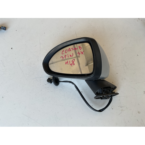 SPECCHIO SPECCHIETTO RETROVISORE ESTERNO SINISTRO OPEL CORSA D 3PIN ANNO 2009