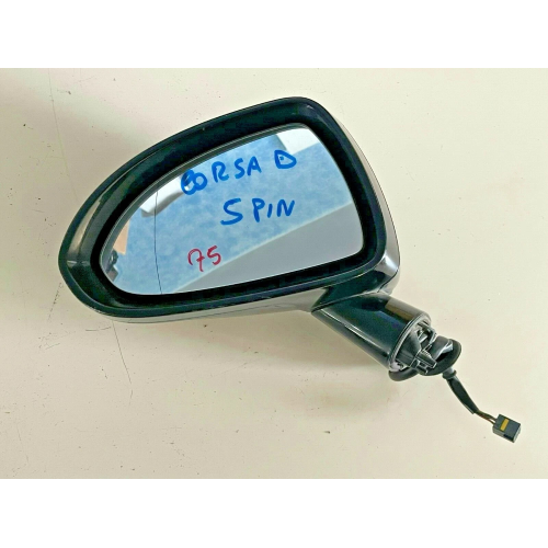 468435664 SPECCHIO SPECCHIETTO RETROVISORE ESTERNO SINISTRO OPEL CORSA D 5 PIN   2011