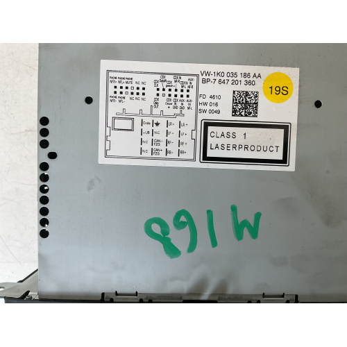 1K0035186AA AUTORADIO VOLKSWAGEN Golf 6 Berlina 1K0035186AA (08>12) DISPLAY CON SEGNO 