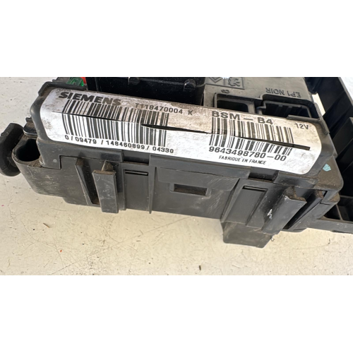 9643498780-00  T118470004K CENTRALINA SCATOLA PORTA FUSIBILI CITROEN C3 1.4 D 66KW 2004 