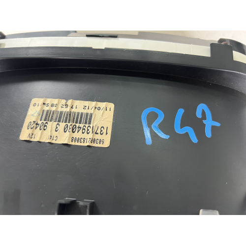 1371394080 QUADRO STRUMENTI CONTACHILOMETRI FIAT QUBO 1.3 MULTIJET MJT 75CV 55KW 2014 199A9000