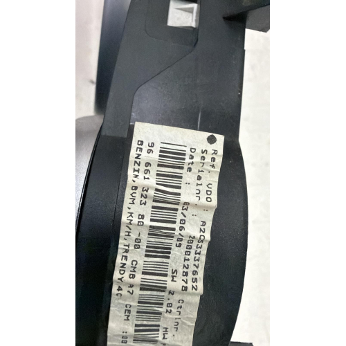 9666132380 QUADRO STRUMENTI VEGLIA CONTACHILOMETRI KM PEUGEOT 207 1.4 B 54KW 2009 A2C53337652 A2C53065547