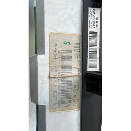 7L6920881A QUADRO CONTACHILOMETRI VW TOUAREG 3.0 TDI V6 02636550 I4   3184000393  6033EDO096