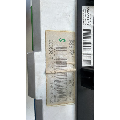 7L6920881A QUADRO CONTACHILOMETRI VW TOUAREG 3.0 TDI V6 02636550 I4   3184000393  6033EDO096