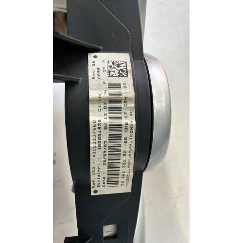 9666133180 A2C53337660 QUADRO STRUMENTI CONTACHILOMETRI PEUGEOT 207 1.4 HDI 2006