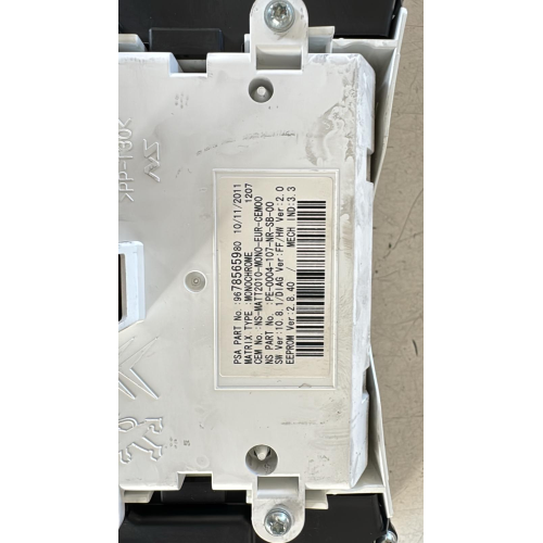 9678565980 QUADRO STRUMENTI CONTACHILOMETRI PEUGEOT 508 1.6 D ANNO 2012