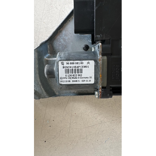 9688808180 0130822562 CREMAGLIERA ALZACRISTALLO ELETTRICO PORTA ANT DX PEUGEOT 508 2012