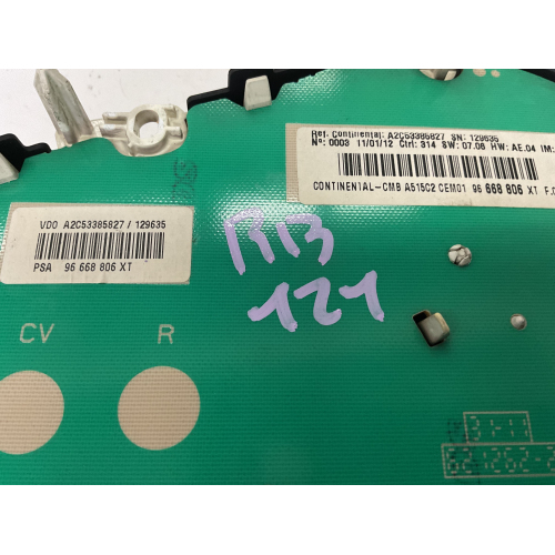 96668806XT QUADRO STRUMENTI CONTACHILOMETRI CITROEN C3 1.4 D 2012