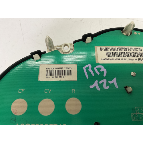 96668806XT QUADRO STRUMENTI CONTACHILOMETRI CITROEN C3 1.4 D 2012