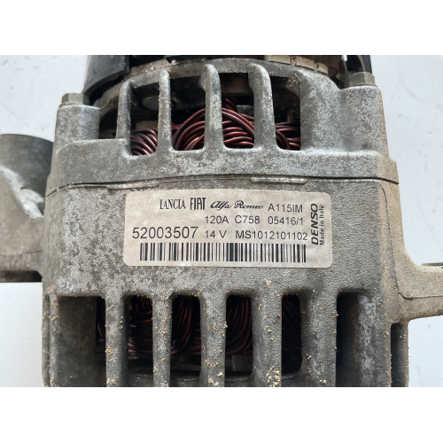 52003507 ALTERNATORE Fiat Doblo 1.6 D Multijet Diesel 77kW 105CV 2016 MS1012101102 120A 14V TIPO MOTORE 198A3000 