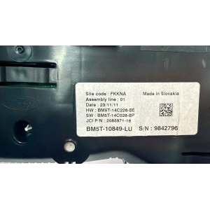 BM5T-10849-LU QUADRO STRUMENTI CONTACHILOMETRI Ford Grand C Max 2.0 TDCi Diesel 163CV 120kW 2011 TIPO MOTORE txdb  9842796  BM5T-14C226-BE BM5T-14C026-BP 