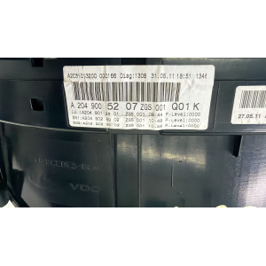 A2049005207 QUADRO STRUMENTI CONTACHILOMETRI Mercedes-Benz GLK (X204) 2011 Diesel    A2C53245324 A2C31013200