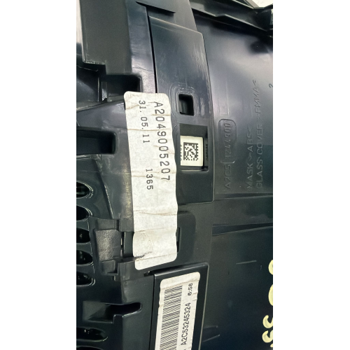A2049005207 QUADRO STRUMENTI CONTACHILOMETRI Mercedes-Benz GLK (X204) 2011 Diesel    A2C53245324 A2C31013200