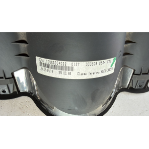 110080304022 156056618 QUADRO STRUMENTI CONTACHILOMETRI ALFA ROMEO 147 1.9 JTD  0306050504V01