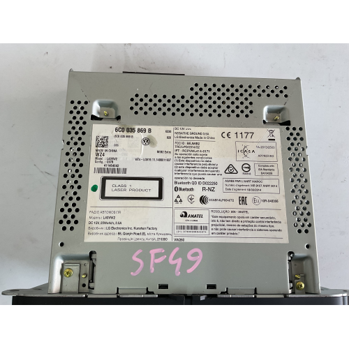 6C0035869B RADIO AUTORADIO VOLKSWAGEN Polo V (6R1, 6C1) 1.4 TDI Diesel 75CV 55kW CUS da anno 2014 - 2017 75000KM