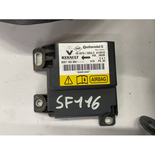 8201163304 KIT AIRBAG DACIA DUSTER I ANNO 2012 28.4076-5204.3 609979300 008R-000 008L-000 BAM-PT11-1746 34041872A 9852500028R