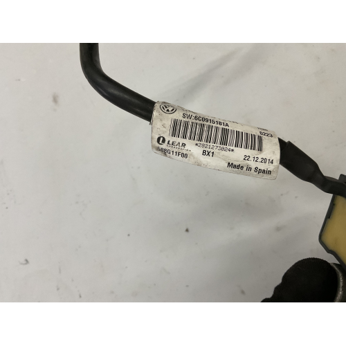 6C0915181A CAVO NEGATIVO Cablaggio IBS per batteria VOLKSWAGEN Polo V (6R1, 6C1) 1.4 TDI Diesel 75CV 55kW CUS da anno 2014 - 2017 75000KM