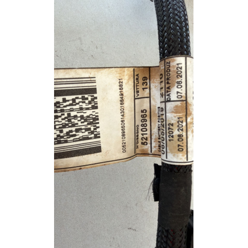 52108965 CAVO MASSA BATTERIA FIAT Panda III 312 319 1.0 Mild Hybrid Benzina Elettrico 69CV 51kW 2022 40525KM