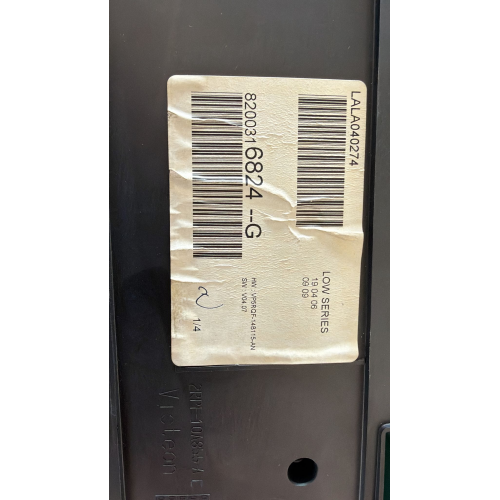 8200316824G QUADRO STRUMENTI CONTACHILOMETRI RENAULT CLIO III (B85-C85-S85) (2005>2012)