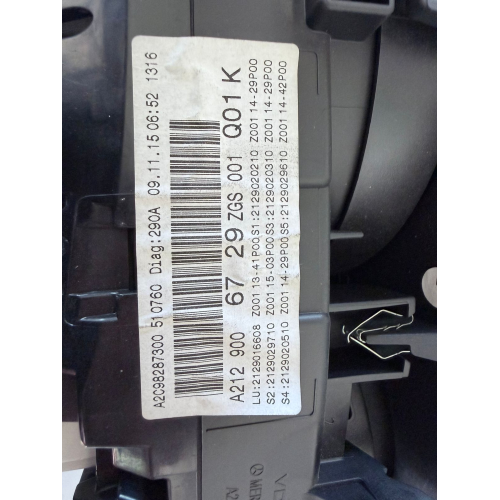 A2129006729 QUADRO STRUMENTI CONTACHILOMETRI Mercedes W212 E 200 CDI BlueTEC 2.2 Diesel 136 CV 100 kW OM 651925 A2C98287300  A2C53435305