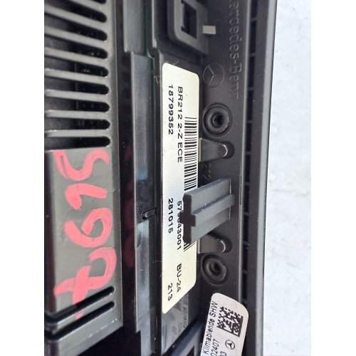 A2129006527 Centralina climatizzatore COMANDO CLIMA  Mercedes W212 E 200 CDI BlueTEC 2.2 Diesel 136 CV 100 kW OM 651925 A2129016806 5HB011416-67 Q001