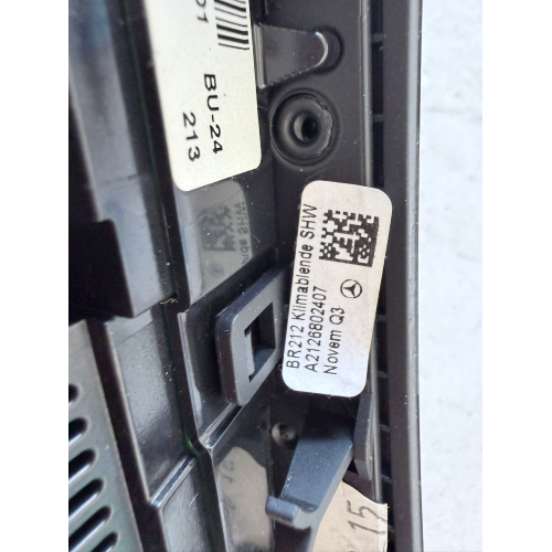 A2129006527 Centralina climatizzatore COMANDO CLIMA  Mercedes W212 E 200 CDI BlueTEC 2.2 Diesel 136 CV 100 kW OM 651925 A2129016806 5HB011416-67 Q001