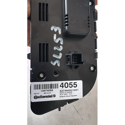 13474055 MODULO CENTRALINA COMANDI CLIMA A/C OPEL Mokka X (J13) 1.6 CDTI Diesel 136CV 100kW B16DTH anno 2016 A2C9943210001