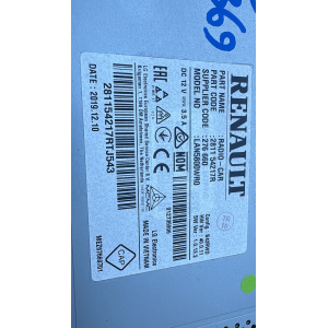 281154217R RADIO Sistema di navigazione navigatore DACIA Duster II 1.0 TCe Benzina 101CV  74kW H4D 450 da anno 2019   281154217RTJ543 DA107248 10R-059983